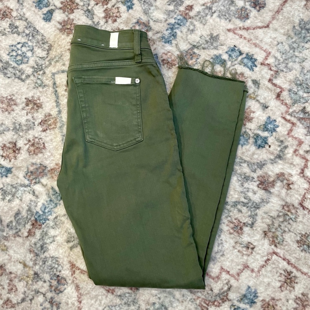 7 For All Mankind Olive Jeans